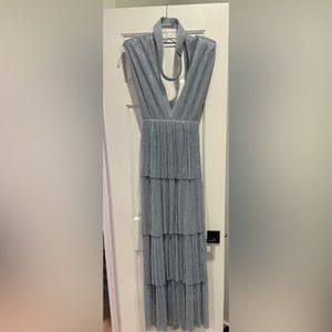 sabina musayev Skylar Gown, silver/blue metallic, size Small